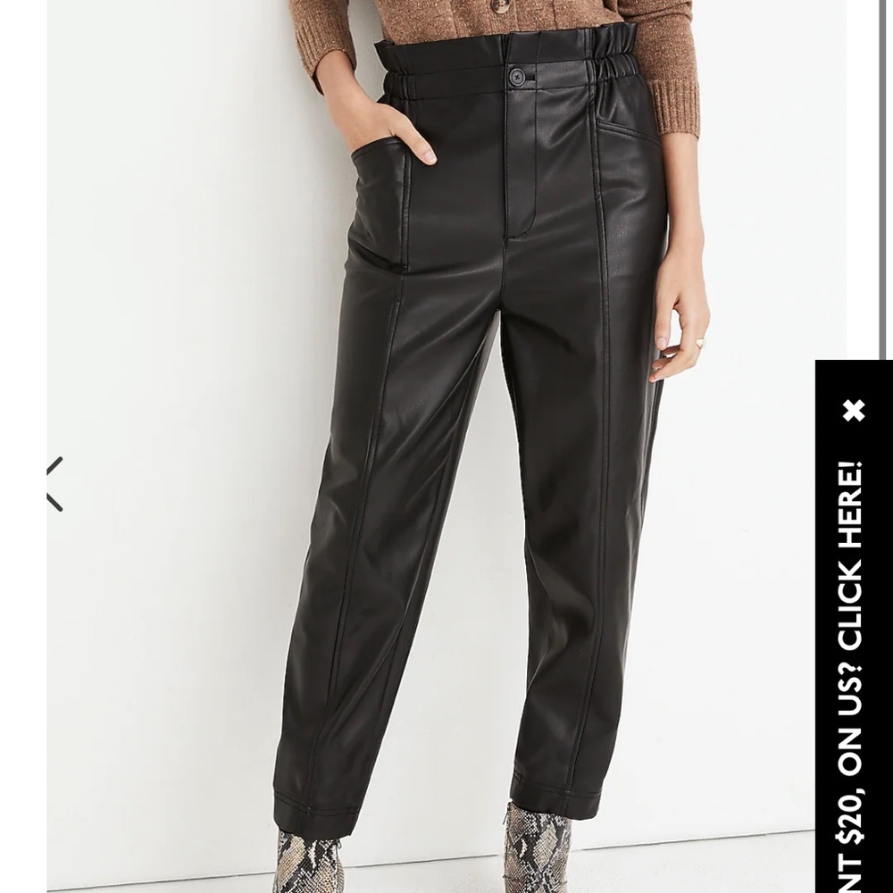 Madewell leather pants